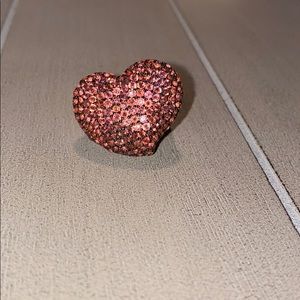 Garnet Heart Ring